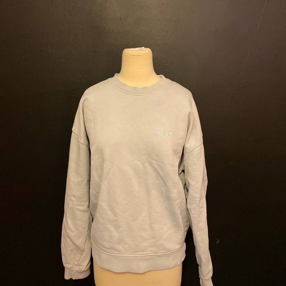 Levi's Light Gray Crewneck Sweater for Men